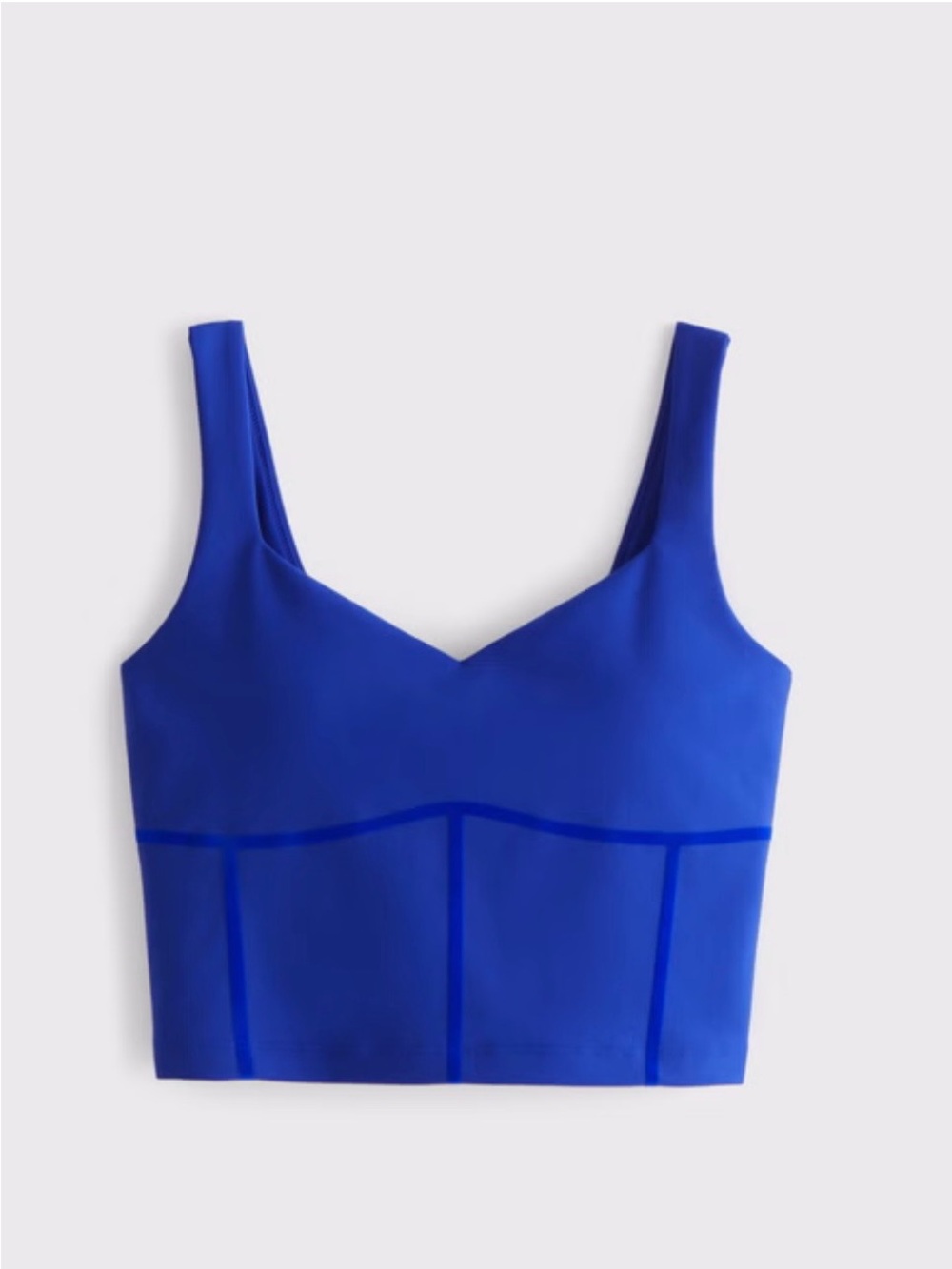 NWT YPB/Abercrombie & Fitch BLUE sculptLUX Sweetheart Tank